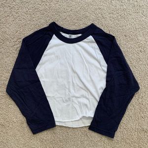 American apparel crop raglan shirt